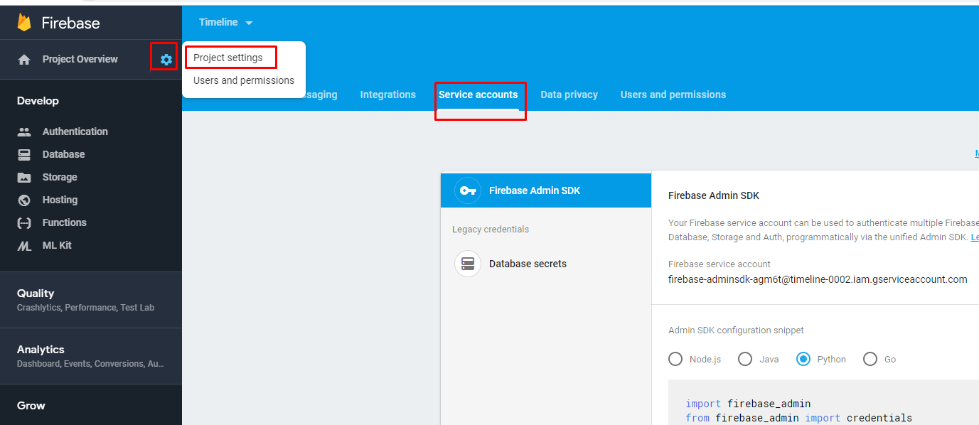 firebase private cache